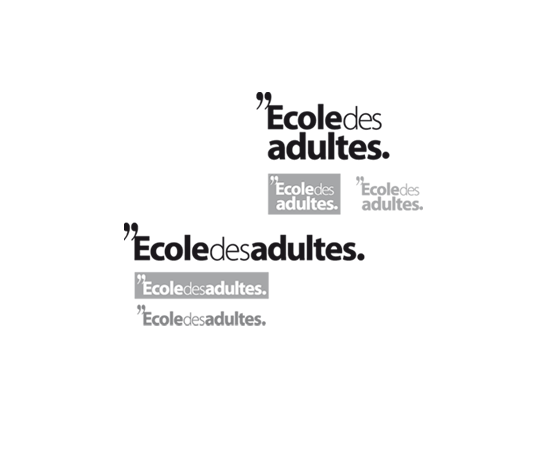 Typogramme Ecole des adultes, Greta